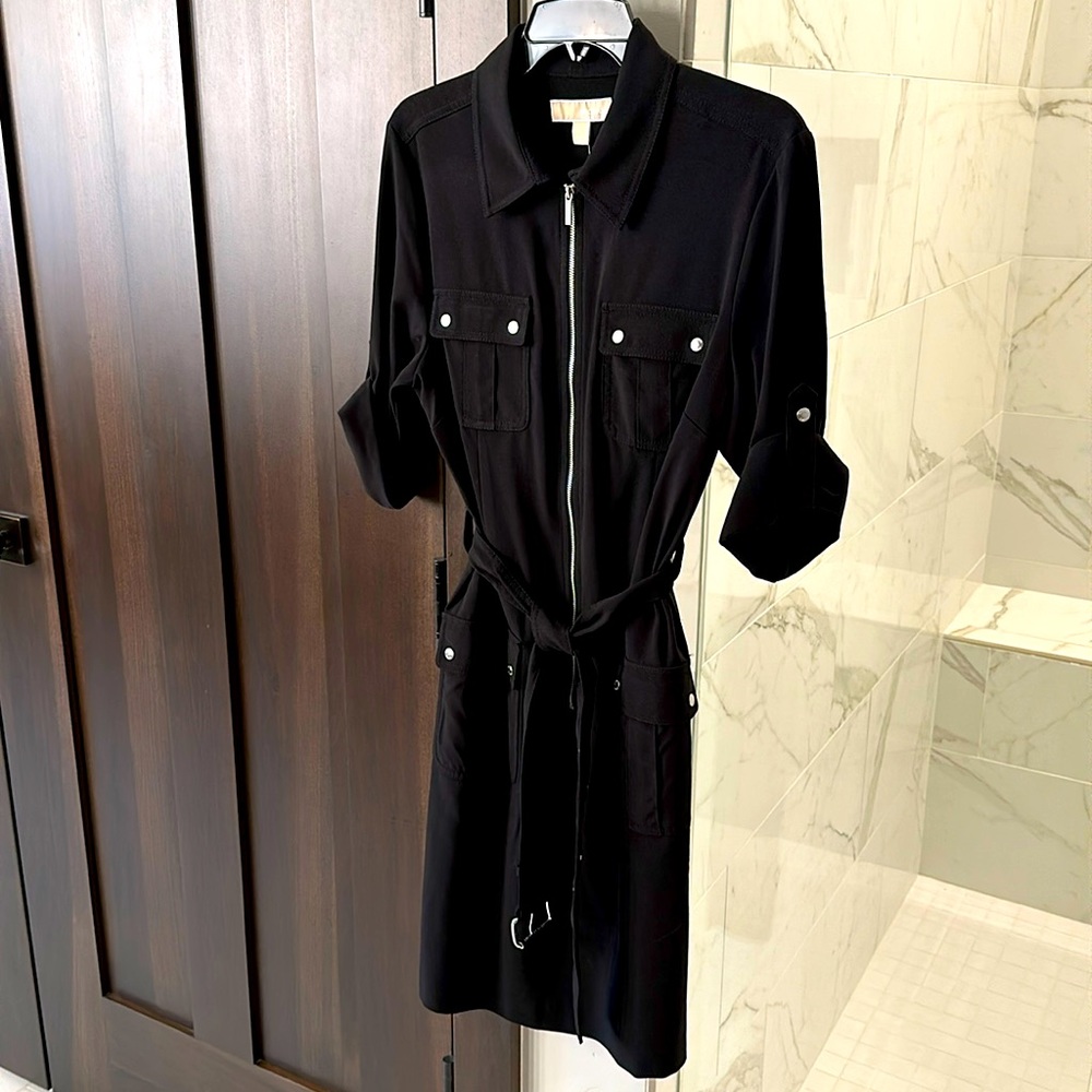 MICHAEL KORS Black Utility Dress